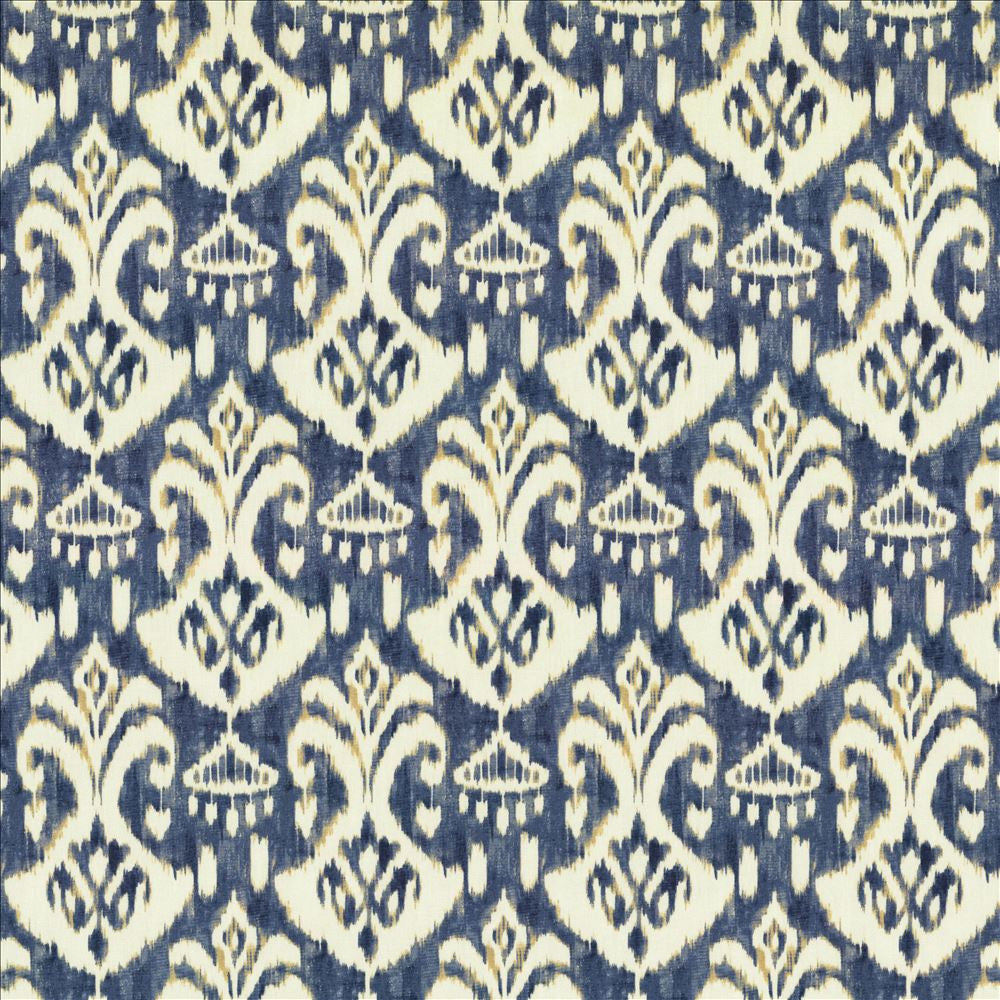 Mankato Ocean Blue by Kasmir Fabric 5115 100% Cotton
 TURKMENISTAN 15,000 Wyzenbeek Double Rubs Horizontal: 9 inches and Vertical: 18 inches 54 - Fabric Carolina -