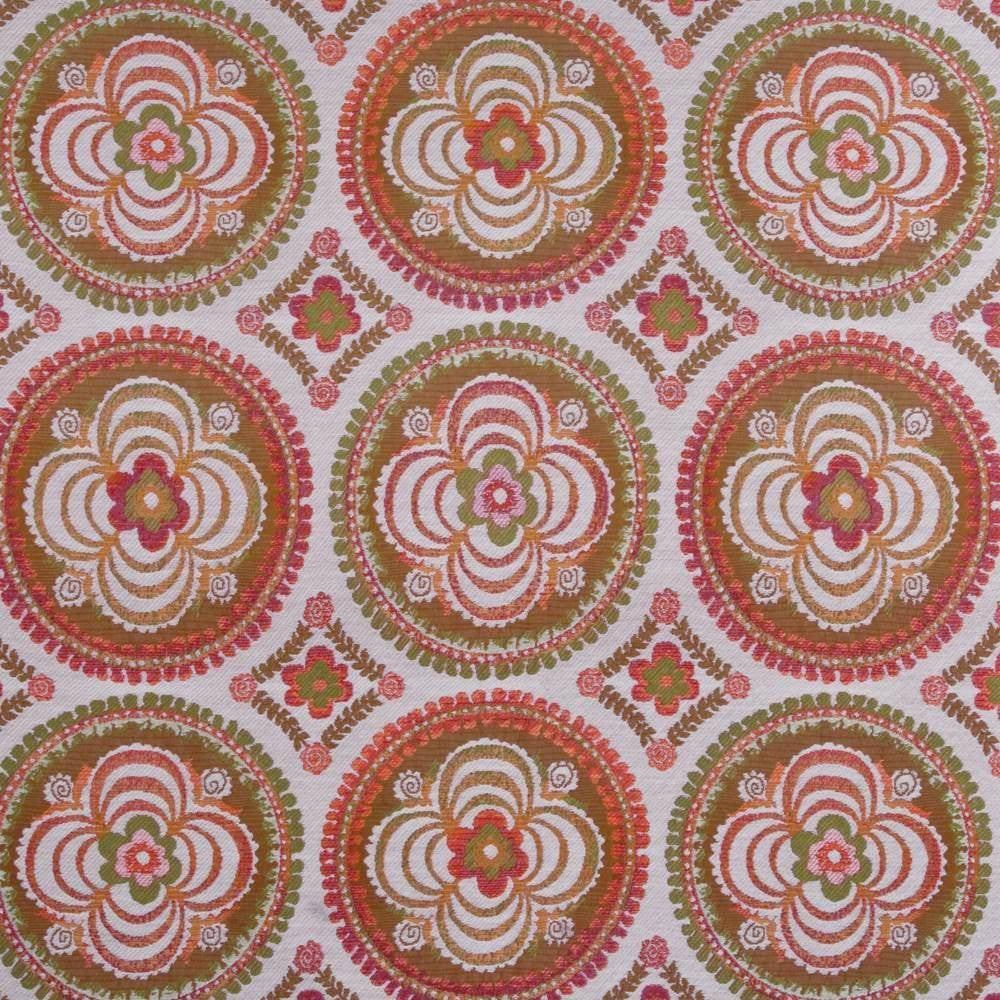 Maracay Orange Slice by Kasmir Fabric 1397 CHINA 12,000 Wyzenbeek Double Rubs H: 14 4/8 inches, V:14 4/8 inches 54 - 56 - Fabric Carolina - Kasmir