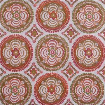Maracay Orange Slice by Kasmir Fabric 1397 80% Polyester 20% Rayon CHINA 12,000 Wyzenbeek Double Rubs H: 14 4/8 inches, V: 14 4/8 inches 54 - 56 - Fabric Carolina - Kasmir