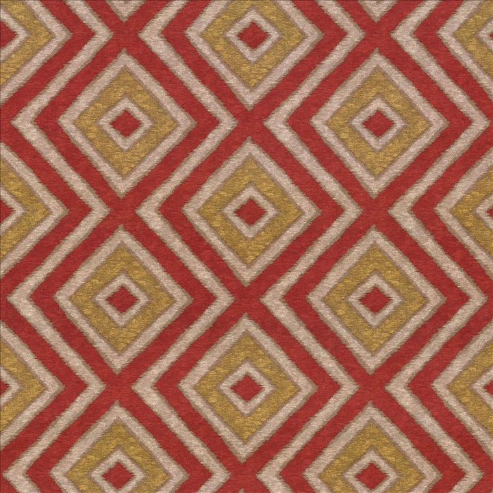 Marazzi Diamond Tomato by Kasmir Fabric 1434 100% Polyester
 CHINA </p><p>Repeat: Horizontal: 18 inches and Vertical: 12 4/8 inches 54 - Fabric Carolina -