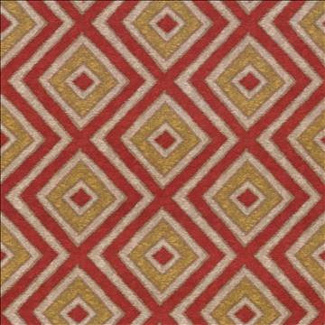 Marazzi Diamond Tomato by Kasmir Fabric 1434 100% Polyester CHINA 51,000 Wyzenbeek Double Rubs H: 18 inches, V: 12 4/8 inches 54 - Fabric Carolina - Kasmir