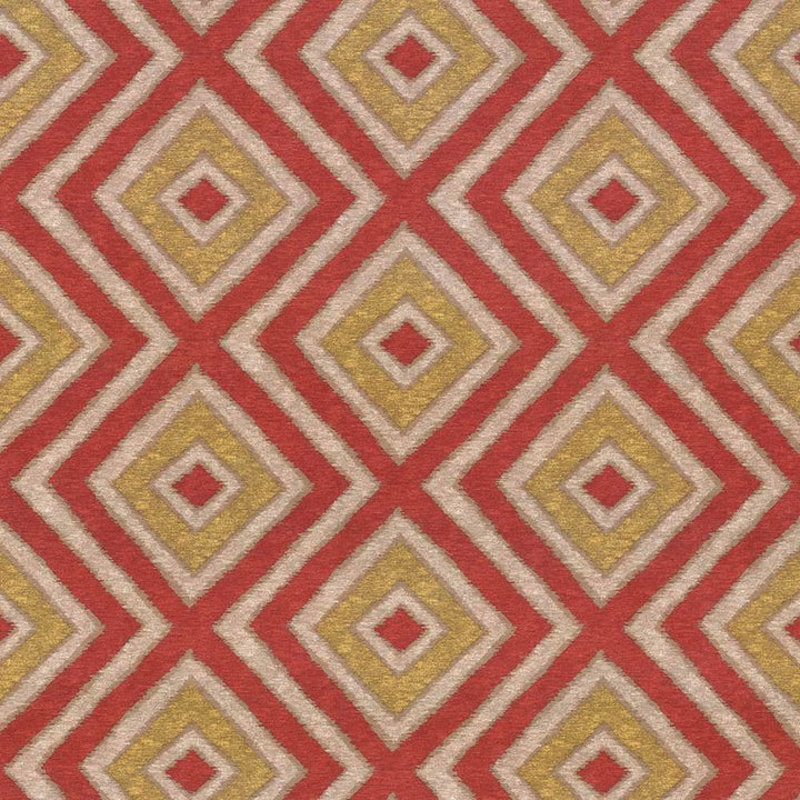 Marazzi Diamond Tomato by Kasmir Fabric 1434 CHINA 51,000 Wyzenbeek Double Rubs H: 18 inches, V:12 4/8 inches 54 - Fabric Carolina - Kasmir
