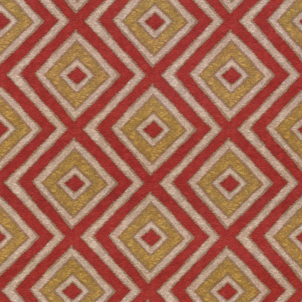 Marazzi Diamond Tomato by Kasmir Fabric 1434 100% Polyester
 CHINA </p><p>Repeat: Horizontal: 18 inches and Vertical: 12 4/8 inches 54 - Fabric Carolina -