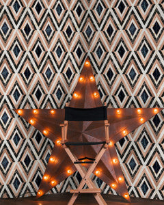 DIAMONDS in Copper Metallic edition Wallpaper (WP20291) by Mind The Gap