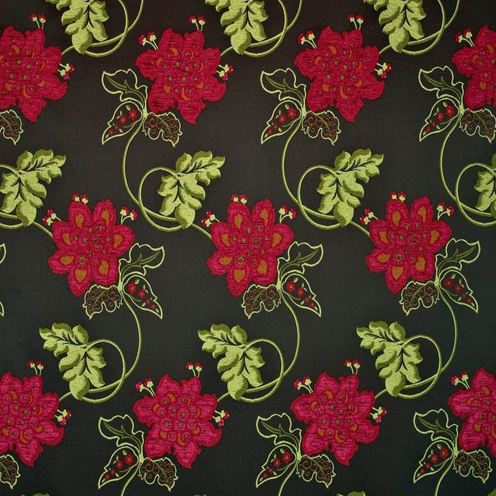 Marchetti Garden Black Cherry  by Kasmir Fabric See sample 46% Polyester
32% Rayon
22% Cotton
 ITALY 15,000 Wyzenbeek Double Rubs </p><p>Repeat: Horizontal: 14 inches and Vertical: 28 inches 54  - Fabric Carolina -
