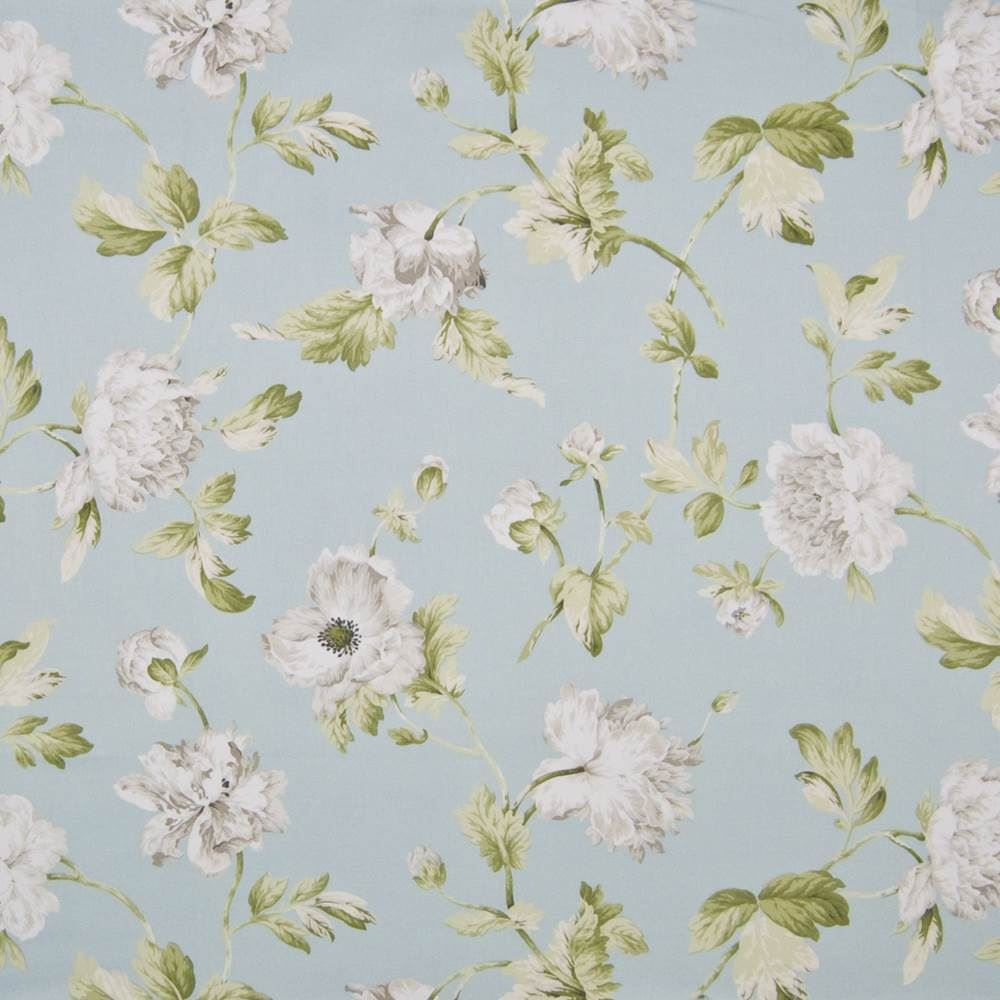 Margrove Manor Robins Egg  by Kasmir Fabric See sample 100% Cotton
 TURKEY Not Tested </p><p>Repeat: Horizontal: 27 inches and Vertical: 25 2/8 inches 54  - Fabric Carolina -