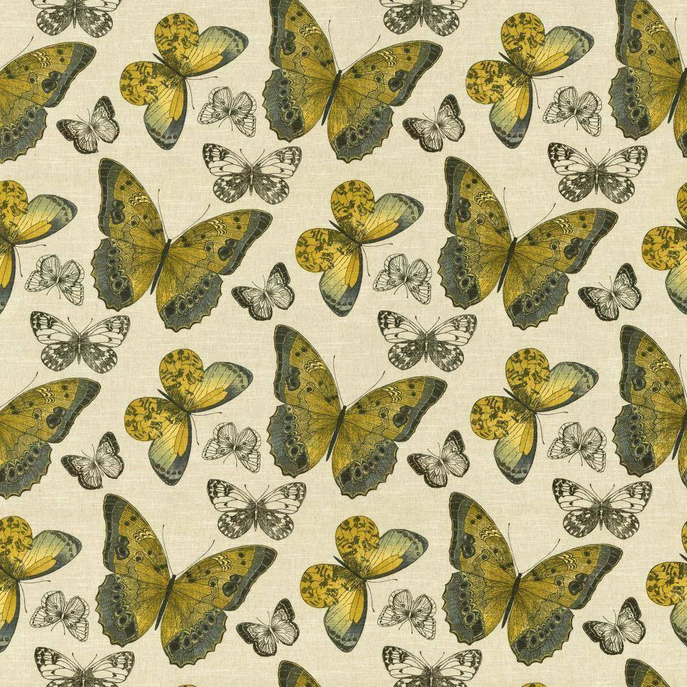 Mariposa Jardin Citron by Kasmir Fabric 5062 USA 15,000 Wyzenbeek Double Rubs H: 27 inches, V:27 inches 54 - Fabric Carolina - Kasmir