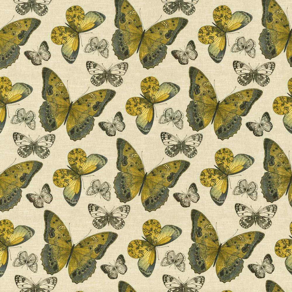 Mariposa Jardin Citron by Kasmir Fabric 5062 70% Cotton
30% Linen
 USA </p><p>Repeat: Horizontal: 27 inches and Vertical: 27 inches 54 - Fabric Carolina -