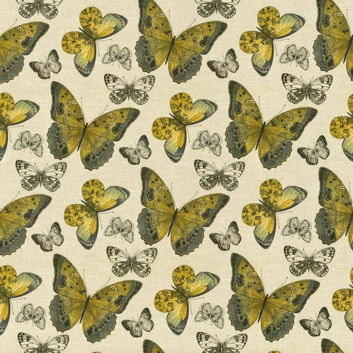 Mariposa Jardin Citron by Kasmir Fabric 5062 70% Cotton
30% Linen
 USA </p><p>Repeat: Horizontal: 27 inches and Vertical: 27 inches 54 - Fabric Carolina -