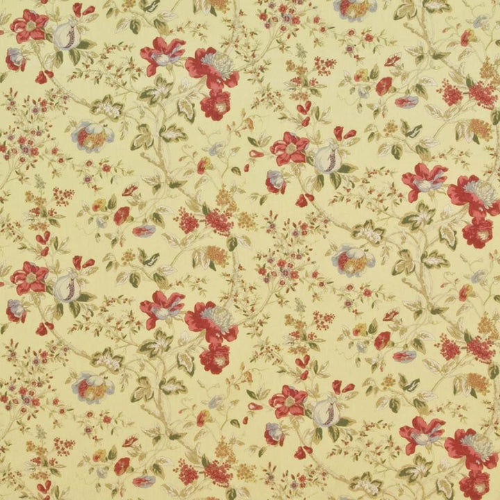 Marlwood Floral Gingersnap by Kasmir Fabric 1402 100% Cotton CHINA 9,000 Wyzenbeek Double Rubs Horizontal: 18 inches and Vertical: 18 inches 54 - Fabric Carolina -