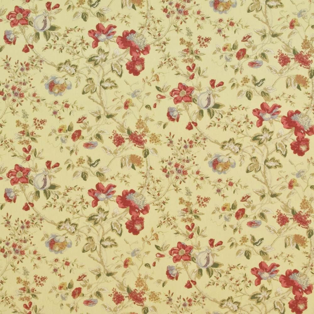 Marlwood Floral Gingersnap by Kasmir Fabric 1402 100% Cotton
 CHINA </p><p>Repeat: Horizontal: 18 inches and Vertical: 18 inches 54 - Fabric Carolina -