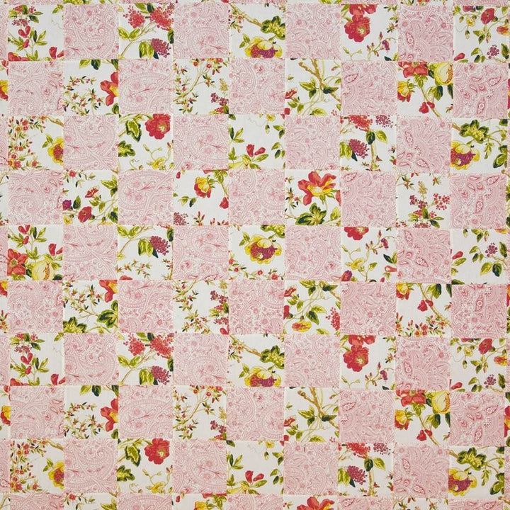 Marlwood Quilt Cherry Cream by Kasmir Fabric 1402 100% Cotton
 CHINA 3,000 Wyzenbeek Double Rubs Horizontal: 54 inches and Vertical: 27 inches 54 - Fabric Carolina -