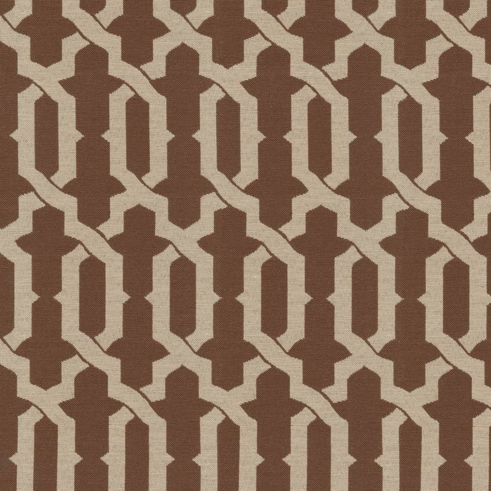 Marmara Trellis Chestnut by Kasmir Fabric 1369 CHINA 15,000 Wyzenbeek Double Rubs H: 4 6/8 inches, V:8 4/8 inches 56 - 58 - Fabric Carolina - Kasmir