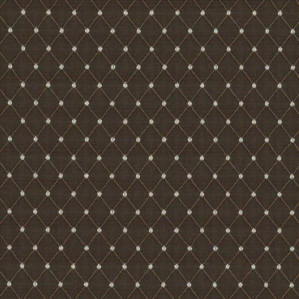 Martinez Chocolate by Kasmir Fabric 1334 100% Polyester
 CHINA </p><p>Repeat: Horizontal: 6/8 inches and Vertical: 1 2/8 inches 54 - 56 - Fabric Carolina -