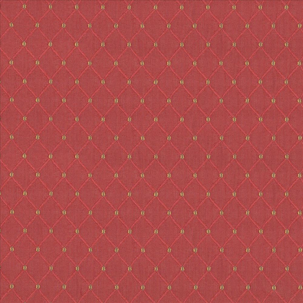 Martinez Poppy  by Kasmir Fabric See sample 100% Polyester
 CHINA 30,000 Wyzenbeek Double Rubs </p><p>Repeat: Horizontal: 6/8 inches and Vertical: 1 2/8 inches 54  - Fabric Carolina -