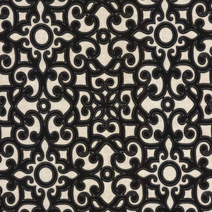 Marvelous Scroll Black by Kasmir Fabric