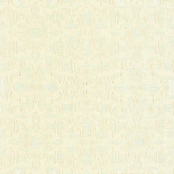 Marvelous Scroll Ivory by Kasmir Fabric 5111 INDIA Not Tested H: 10 inches, V:9 inches 54 - 56 - Fabric Carolina - Kasmir