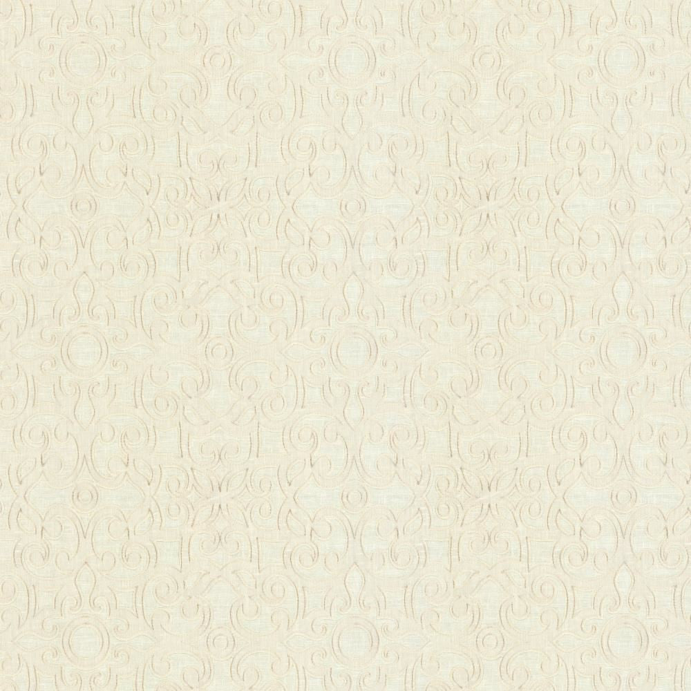 Marvelous Scroll Ivory by Kasmir Fabric 5111 70% Polyester
30% Cotton
 INDIA </p><p>Repeat: Horizontal: 10 inches and Vertical: 9 inches 51 - 56 - Fabric Carolina -