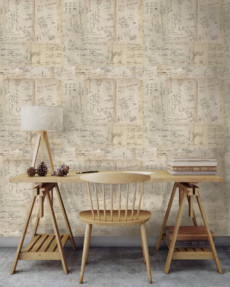 Math Premium Wallpaper by Mind the Gap Designer Wallpaper WALLPAPER DESIGNER COLLECTION Non-woven Made in Europe Paste the wall 3 rolls x 20.5 x 3.25 yards - Swanky Fabrics -