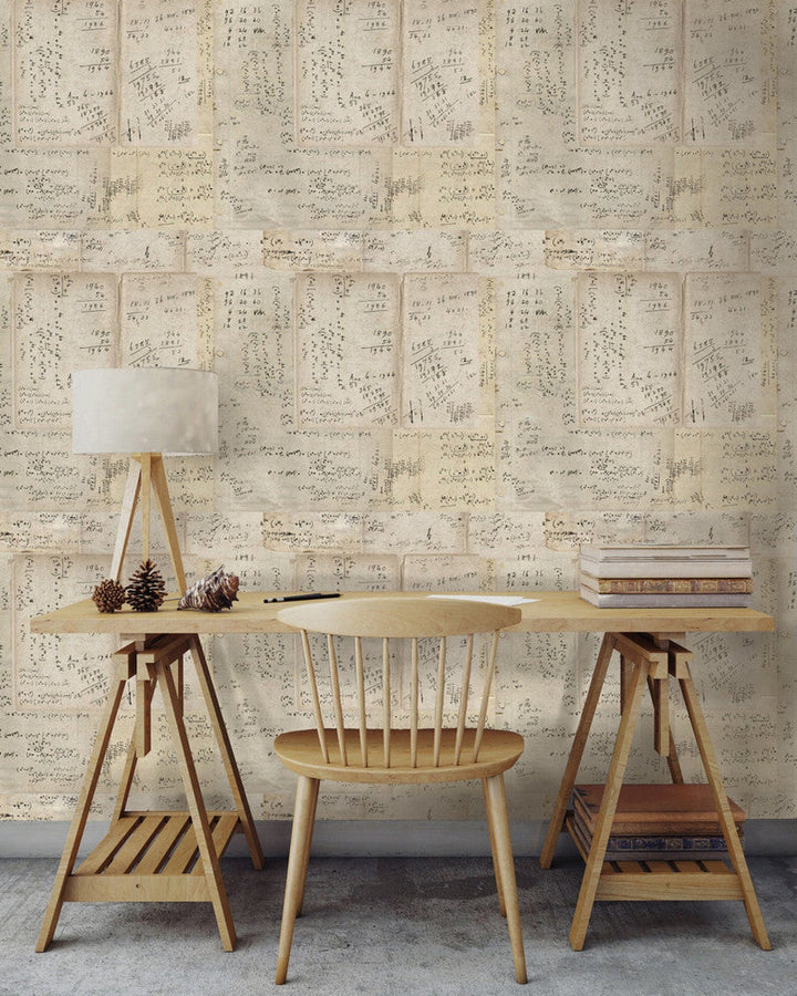 Math Premium Wallpaper by Mind the Gap Designer Wallpaper WALLPAPER DESIGNER COLLECTION Non-woven Made in Europe Paste the wall 3 rolls x 20.5 x 3.25 yards - Swanky Fabrics -