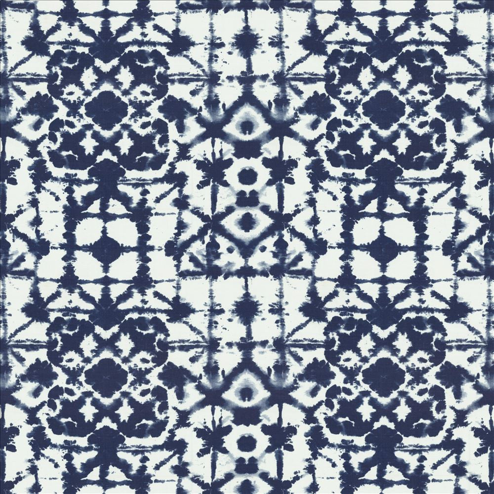 Matsu Indigo  by Kasmir Fabric See sample 100% Polyester
 CHINA 40,000 Wyzenbeek Double Rubs </p><p>Repeat: Horizontal: 27 inches and Vertical: 27 inches 54  - Fabric Carolina -