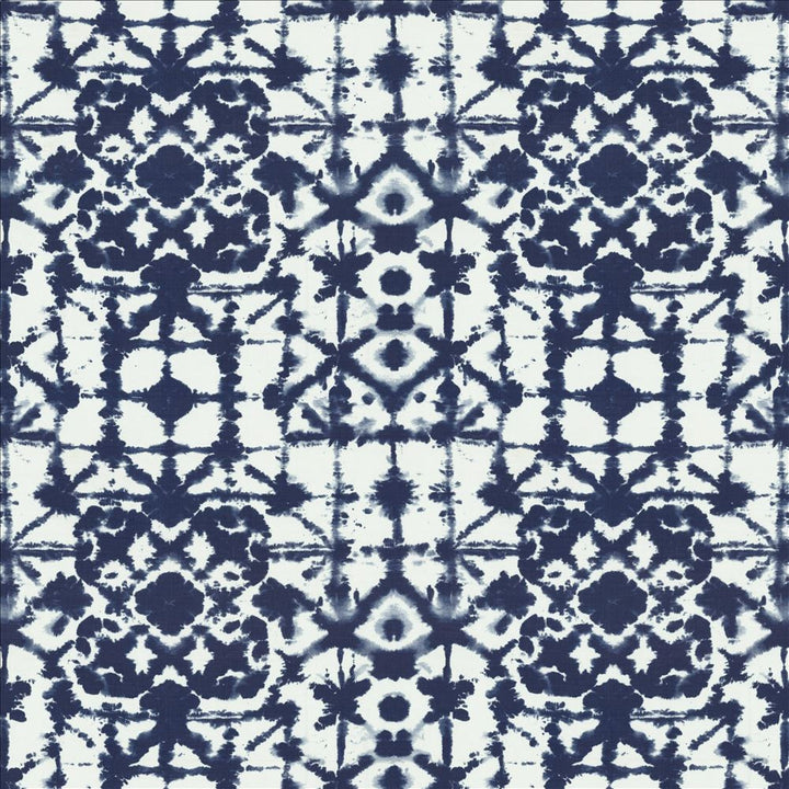 Matsu Indigo  by Kasmir Fabric See sample 100% Polyester
 CHINA 40,000 Wyzenbeek Double Rubs </p><p>Repeat: Horizontal: 27 inches and Vertical: 27 inches 54  - Fabric Carolina -
