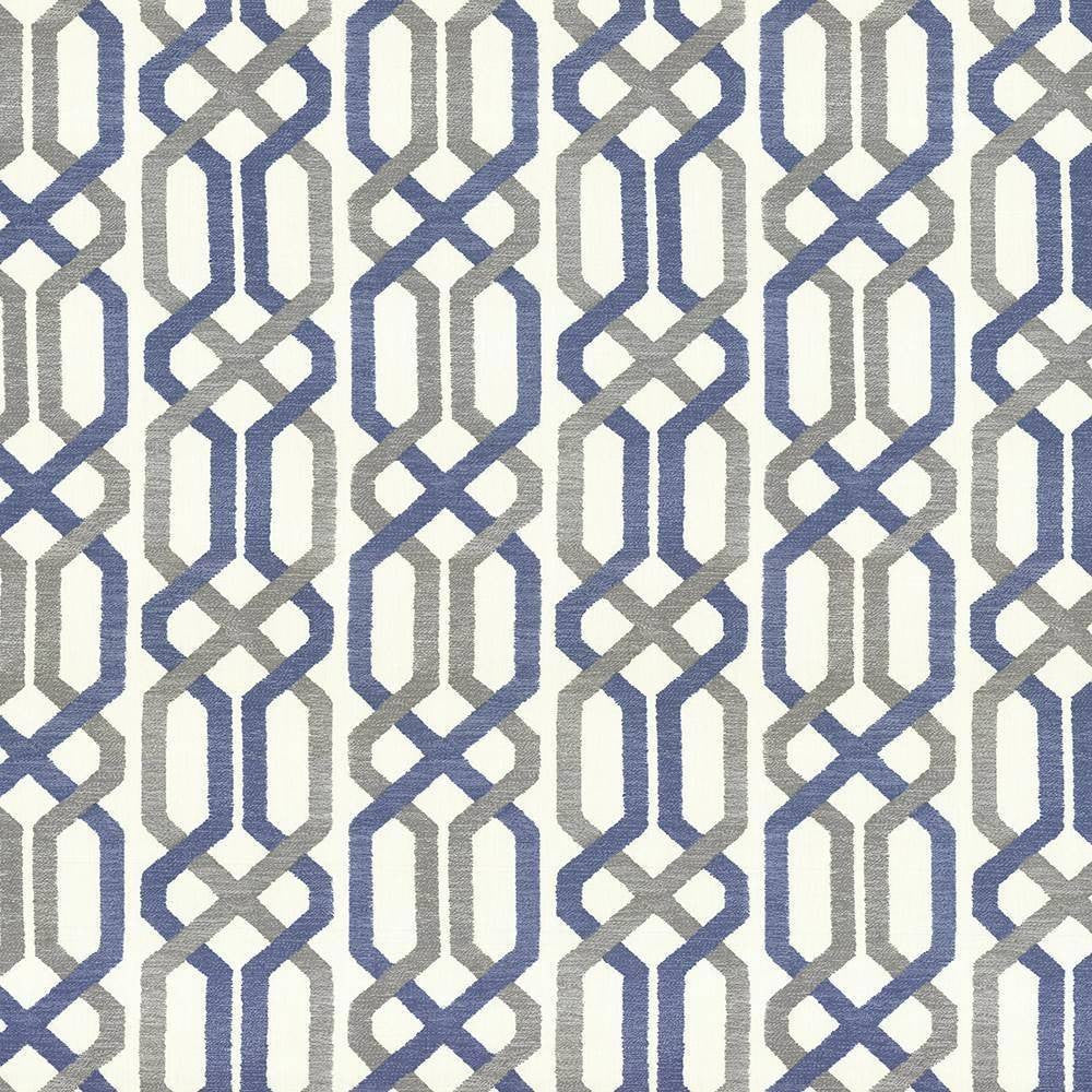 Maze Fret Dove by Kasmir Fabric 5065 USA 15,000 Wyzenbeek Double Rubs H: 13 4/8 inches, V:9 inches 54 - Fabric Carolina - Kasmir