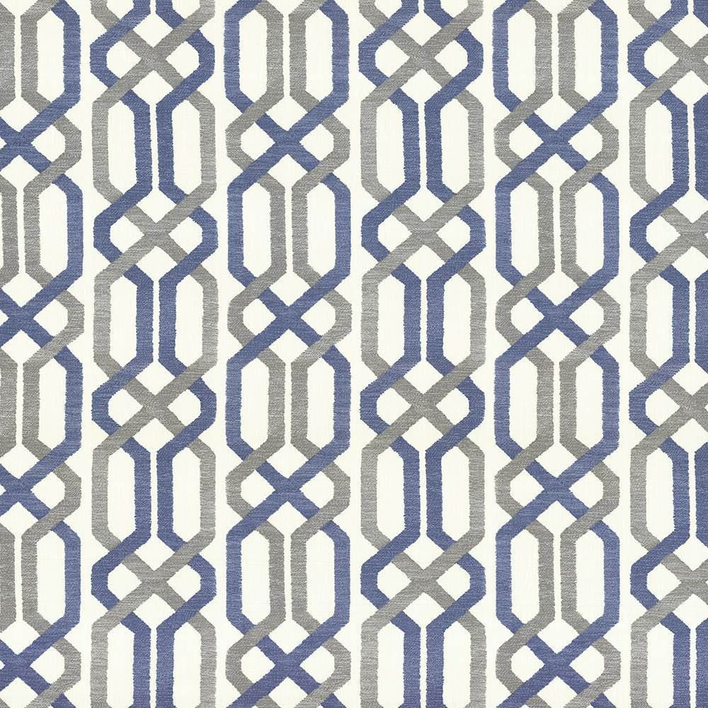 Maze Fret Dove by Kasmir Fabric 5065 100% Cotton
 USA 15,000 Wyzenbeek Double Rubs </p><p>Repeat: Horizontal: 13 4/8 inches and Vertical: 9 inches 54 - Fabric Carolina -