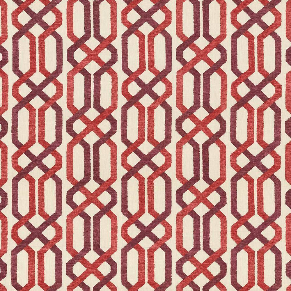 Maze Fret Sorbet by Kasmir Fabric 5064 USA 15,000 Wyzenbeek Double Rubs H: 13 4/8 inches, V:9 inches 54 - Fabric Carolina - Kasmir