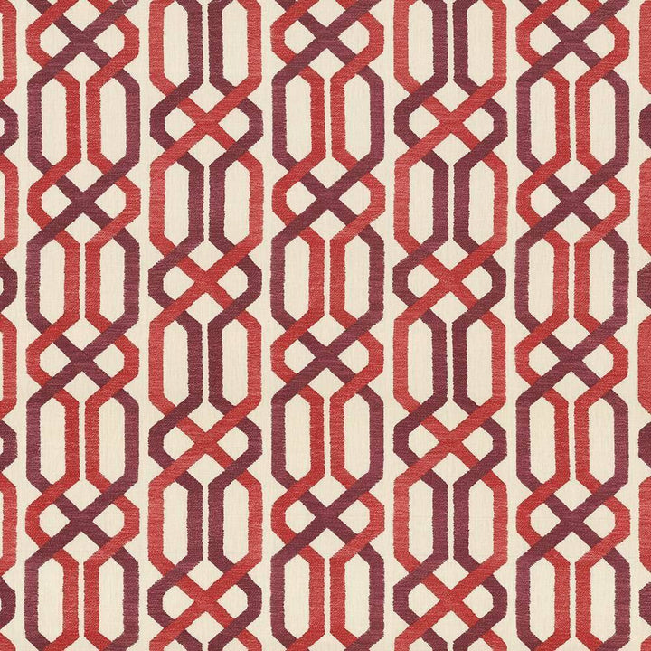 Maze Fret Sorbet by Kasmir Fabric 5064 USA 15,000 Wyzenbeek Double Rubs H: 13 4/8 inches, V:9 inches 54 - Fabric Carolina - Kasmir