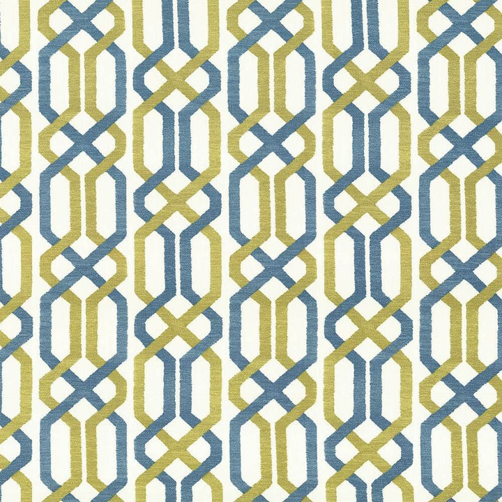 Maze Fret Split Pea by Kasmir Fabric 5065 100% Cotton
 USA </p><p>Repeat: Horizontal: 13 4/8 inches and Vertical: 9 inches 54 - Fabric Carolina -