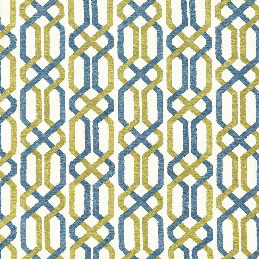 Maze Fret Split Pea by Kasmir Fabric 5065 USA 15,000 Wyzenbeek Double Rubs H: 13 4/8 inches, V:9 inches 54 - Fabric Carolina - Kasmir