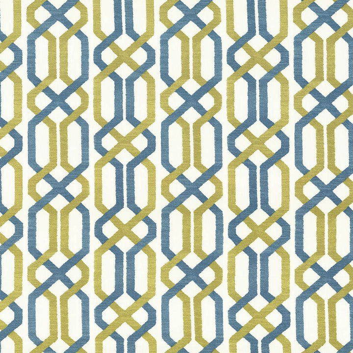Maze Fret Split Pea by Kasmir Fabric 5065 100% Cotton
 USA </p><p>Repeat: Horizontal: 13 4/8 inches and Vertical: 9 inches 54 - Fabric Carolina -