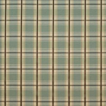 Mcferrin Plaid Bluestone by Kasmir Fabric 1403 56% Cotton 44% Polyester TAIWAN 12,000 Wyzenbeek Double Rubs H: 4 4/8 inches, V: 4 4/8 inches 54 - 55 - Fabric Carolina - Kasmir