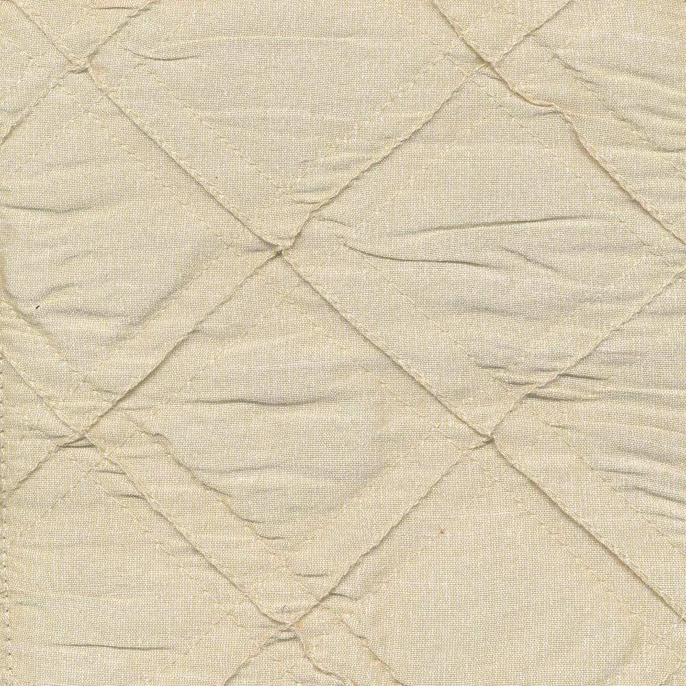 Mckendrick Quilt Cream by Kasmir Fabric 1396 INDIA Not Tested H: 2 6/8 inches, V:2 6/8 inches 52 - 53 - Fabric Carolina - Kasmir