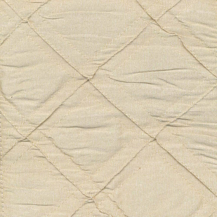 Mckendrick Quilt Cream by Kasmir Fabric 1396 INDIA Not Tested H: 2 6/8 inches, V:2 6/8 inches 52 - 53 - Fabric Carolina - Kasmir