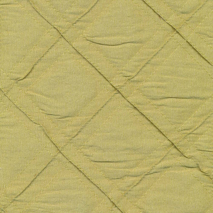 Mckendrick Quilt Pistachio by Kasmir Fabric 1398 INDIA Not Tested H: 2 6/8 inches, V:2 6/8 inches 52 - 53 - Fabric Carolina - Kasmir