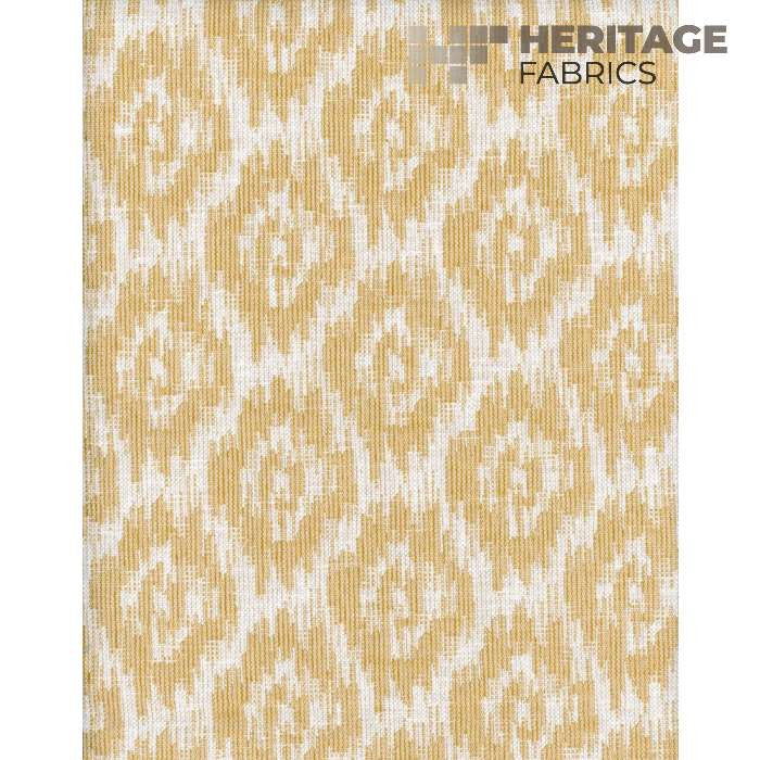Meadows Marigold by Heritage Designer Fabric - 66% Polyester; 34% Cotton India 18,000 Horizontal: 3.5 and Vertical: 3.5 54" - Swanky Fabrics -
