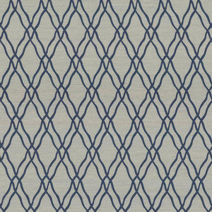 Meander Trellis Azure by Kasmir Fabric
