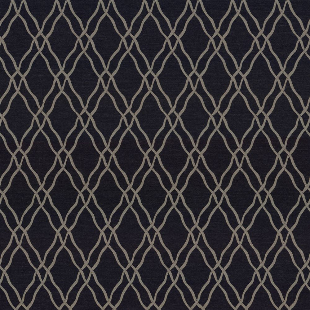 Meander Trellis Charcoal by Kasmir Fabric 5068 100% Polyester
 CHINA </p><p>Repeat: Horizontal: 3 4/8 inches and Vertical: 7 6/8 inches 56 - 57 - Fabric Carolina -