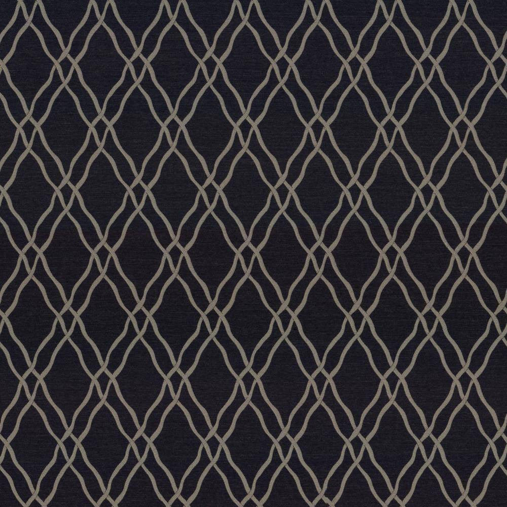 Meander Trellis Charcoal by Kasmir Fabric 5068 CHINA 15,000 Wyzenbeek Double Rubs H: 3 4/8 inches, V:7 6/8 inches 56 - 57 - Fabric Carolina - Kasmir