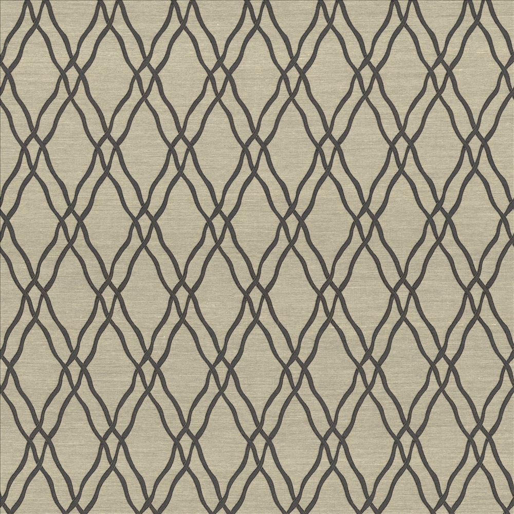 Meander Trellis Slate by Kasmir Fabric 5067 100% Polyester
 CHINA 15,000 Wyzenbeek Double Rubs Horizontal: 3 4/8 inches and Vertical: 7 6/8 inches 56 - Fabric Carolina -