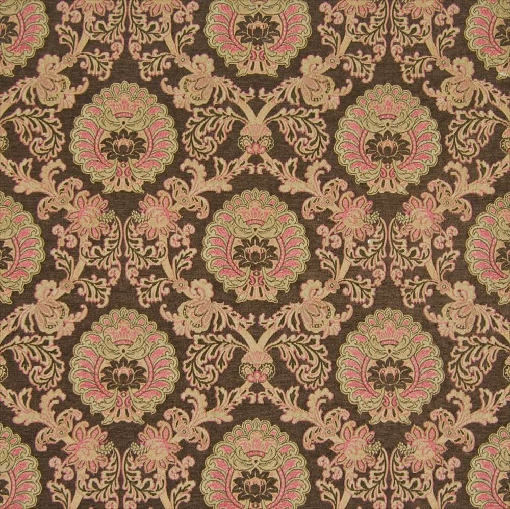 Medici Damask Pumpkin Spice by Kasmir Fabric 1390 72% Rayon 28% Polyester CHINA 12,000 Wyzenbeek Double Rubs Horizontal: 14 inches and Vertical: 12 inches 54 - 56 - Fabric Carolina -