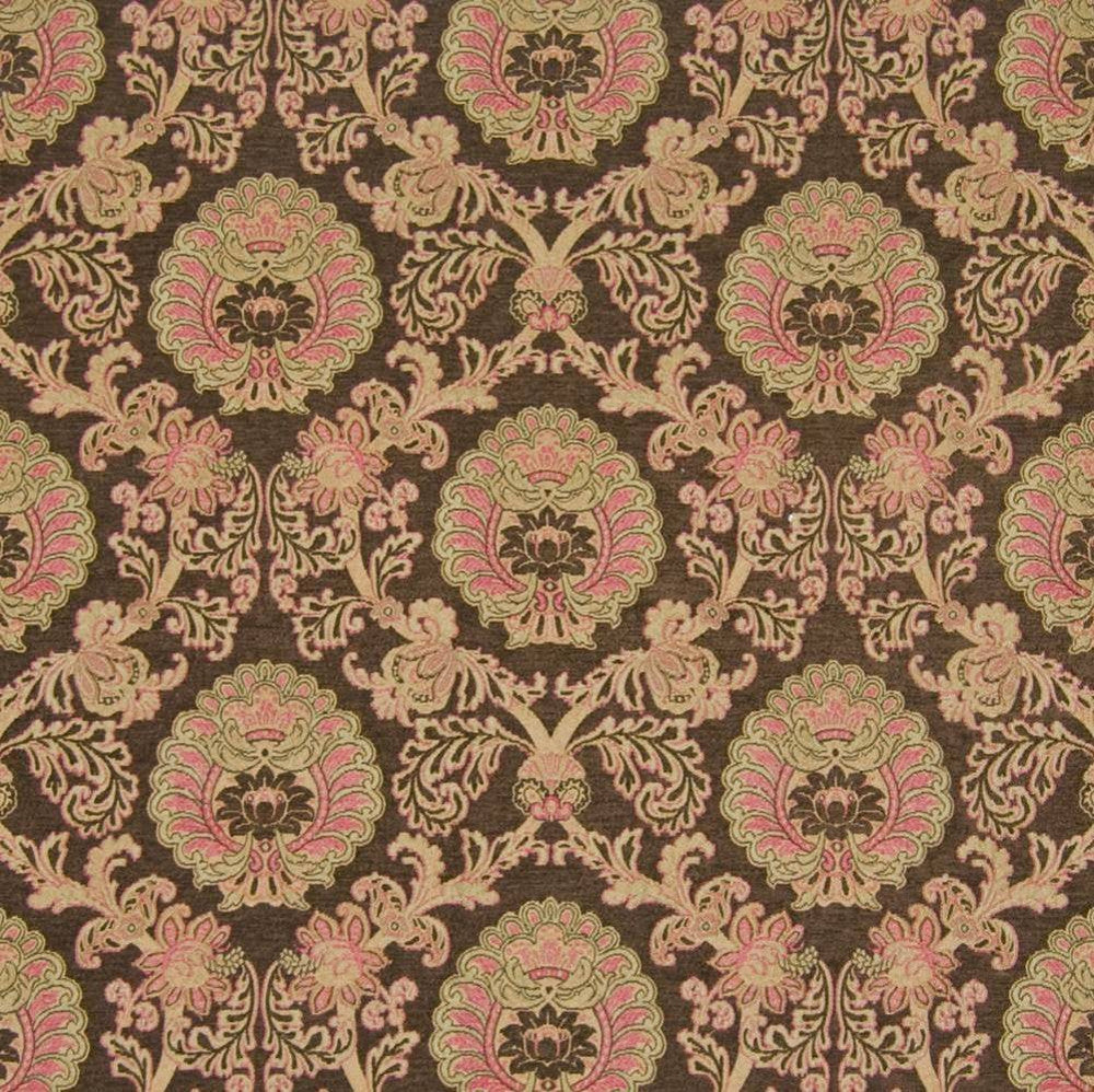 Medici Damask Pumpkin Spice by Kasmir Fabric 1390 CHINA 12,000 Wyzenbeek Double Rubs H: 14 inches, V:12 inches 54 - 56 - Fabric Carolina - Kasmir