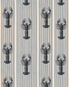 MEDITERRANEAN LOBSTERS Light Grey Wallpaper (WP30063) by Mind The Gap