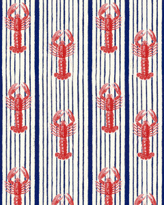 MEDITERRANEAN LOBSTERS White Wallpaper (WP30065) by Mind The Gap