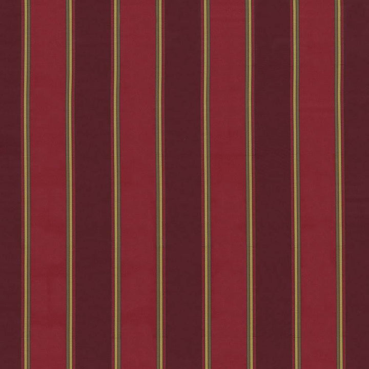 Meriden Stripe Cinnabar by Kasmir Fabric 1421 58% Cotton 42% Polyester INDIA 15,000 Wyzenbeek Double Rubs Horizontal: 6 7/8 inches and Vertical: 0 Inches 54 - 55 - Fabric Carolina -