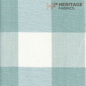 Metro Check Seaglass by Roth & Tompkins Fabric