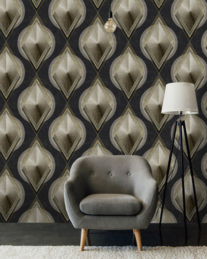Metropolis by Mind the Gap Designer Wallpaper PREMIUM DESIGNER WALLPAPER COLLECTION Non-woven Made in Europe Paste the wall 3 rolls x 20.5 x 3.25 yards - Swanky Fabrics -