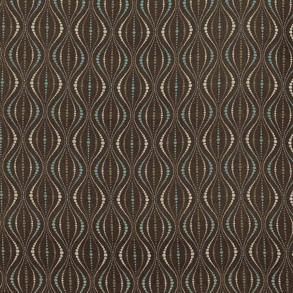 Midcentury Chocolate by Kasmir Fabric 1420 CHINA 12,000 Wyzenbeek Double Rubs H: 3 4/8 inches, V:4 6/8 inches 56 - 57 - Fabric Carolina - Kasmir